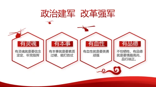 红色简约党建党员述职报告动态PPT
