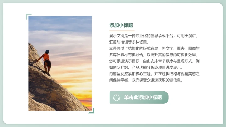 小清新白色花朵工作总结汇报通用模板