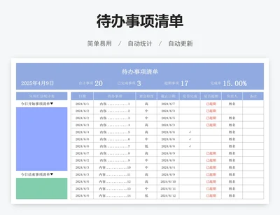 待办事项清单