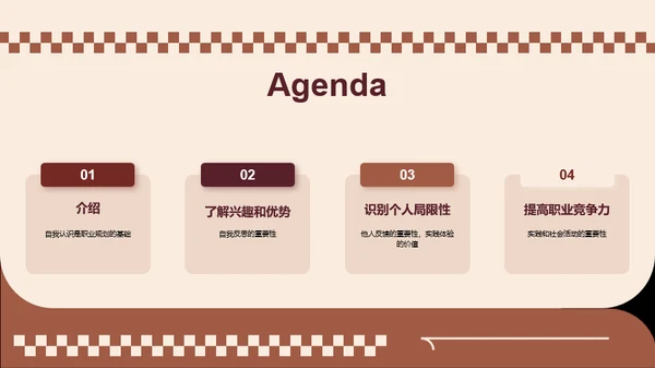 美拉德风简约大学生职业生涯规划