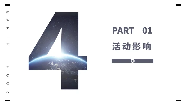 保护地球1小时全球视野通用PPT模板