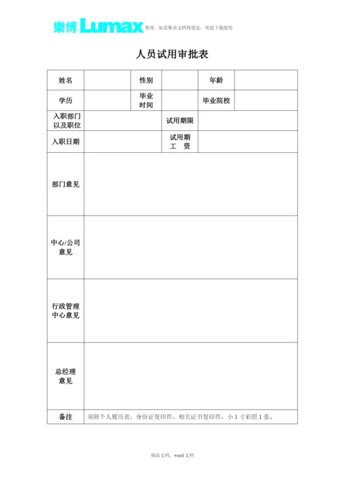 入职模板(2021整理).docx