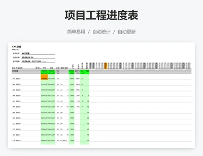 项目工程进度表