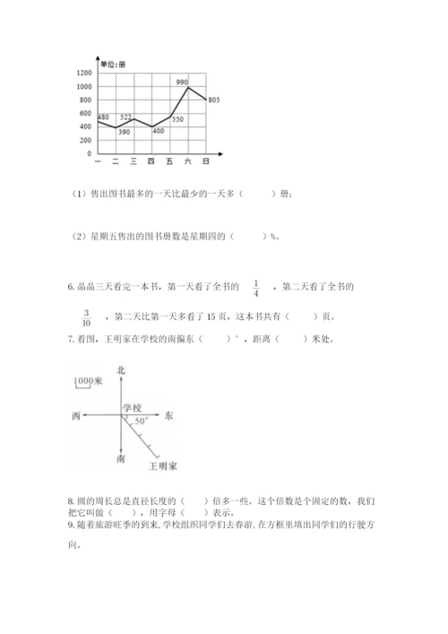 小学数学六年级上册期末测试卷附完整答案（全国通用）.docx