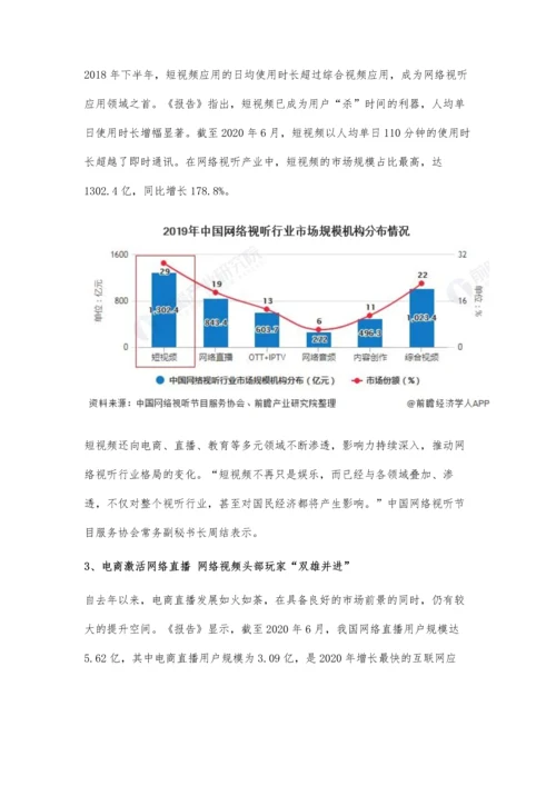 中国网络视听行业市场现状及竞争格局分析-整体市场规模超4500亿元.docx