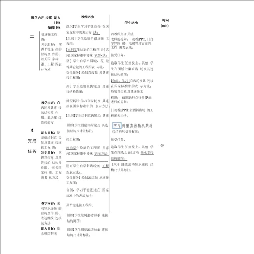 机械制图课程单元教学设计