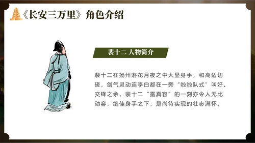 长安三万里通用PPT模板