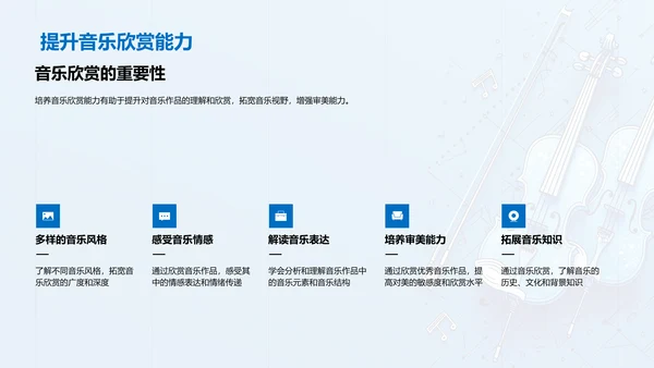 初中音乐课演讲PPT模板