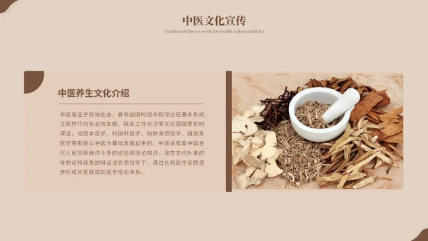 复古风中医养生艾灸中药中医护理培训PPT模板