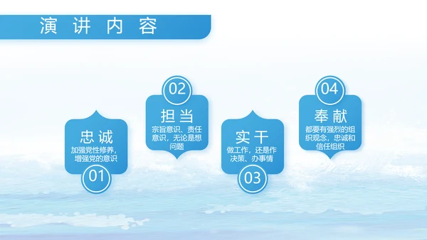 蓝色海警部队工作汇报动态PPT