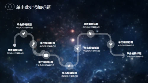 星空大气地球发布会通用PPT模版