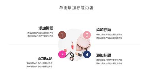时尚美妆彩妆化妆品美容化妆培训PPT模板