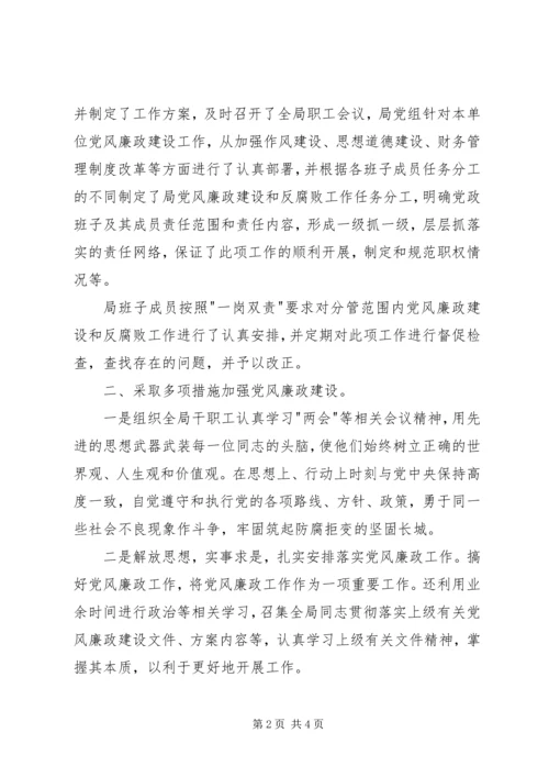 县工商局廉政风险防控工作自查报告 (2).docx