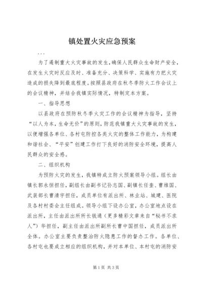 镇处置火灾应急预案.docx