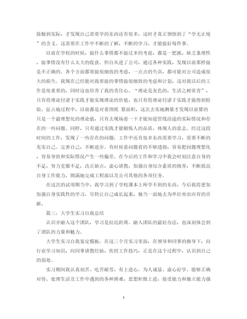 精编之大学生实习自我总结范文2.docx