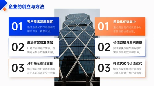 蓝橙双色简约风企业校招企业介绍PPT模板
