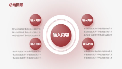工作总结汇报红色简约风通用PPT模板