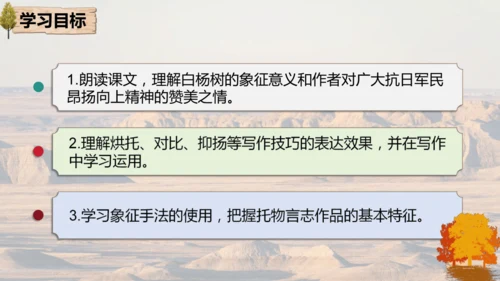 15 白杨礼赞 课件