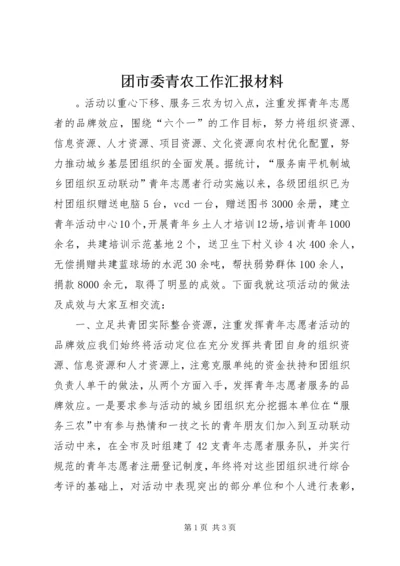 团市委青农工作汇报材料 (7).docx