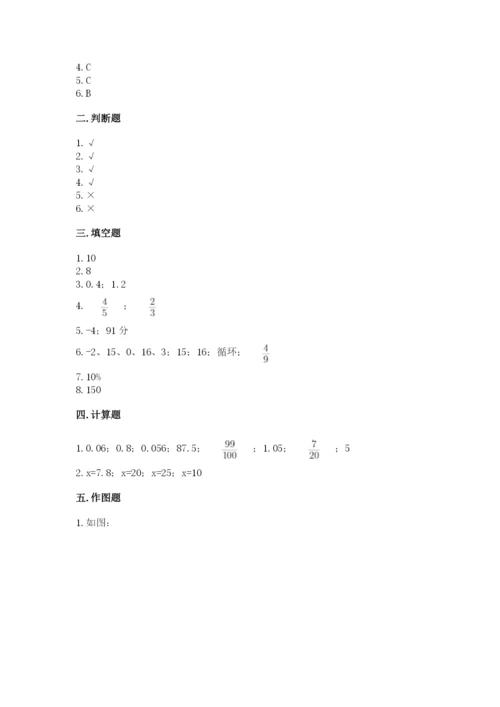 元阳县六年级下册数学期末测试卷完整版.docx