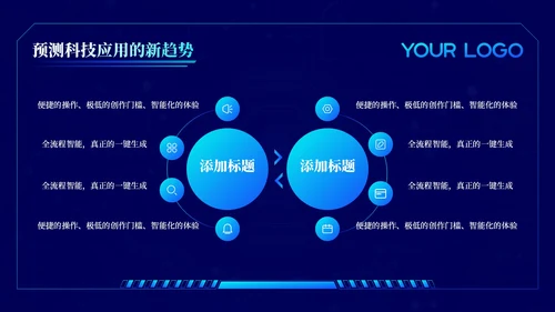 蓝色科技风未来已来科技应用202X年度科技应用年终总结PPT模板