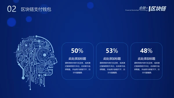 数字经济金融区块链货币PPT模板