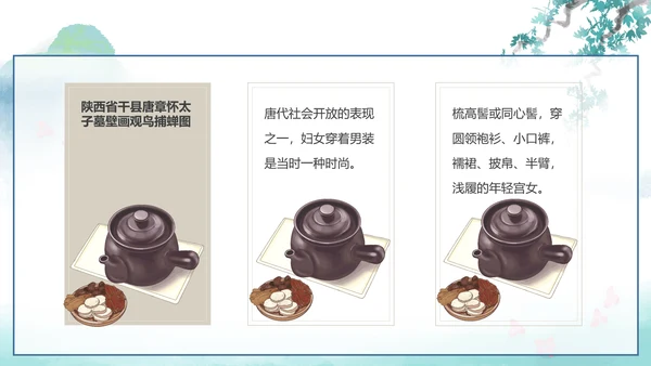 中国传统服饰历史演变过程汉服PPT模板