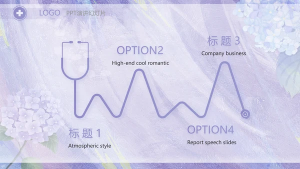 紫色唯美护士长述职报告PPT动态模板