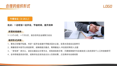 橙色简约高效会议管理术培训PPT模板宣传PPT动态PPT