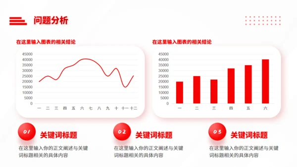 红色商务风年终工作总结汇报通用PPT模板