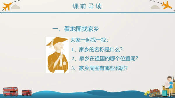 《我的家乡在哪里》小学语文课件PPT模板