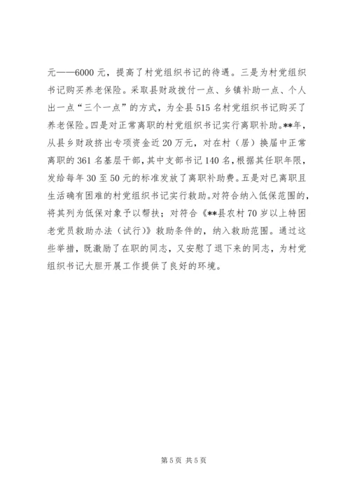 村党组织书记队伍建设思考.docx