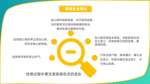 蓝色商务风电焊工安全培训PPT