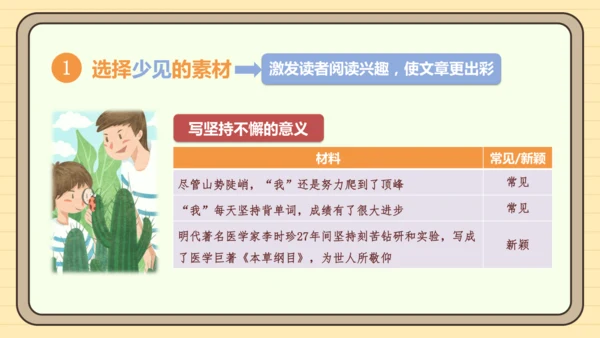 第四单元习作：怎样选材（课件）2024-2025学年度统编版语文七年级下册