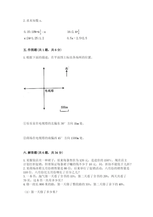 天津市南开区六年级下册数学期末测试卷1套.docx