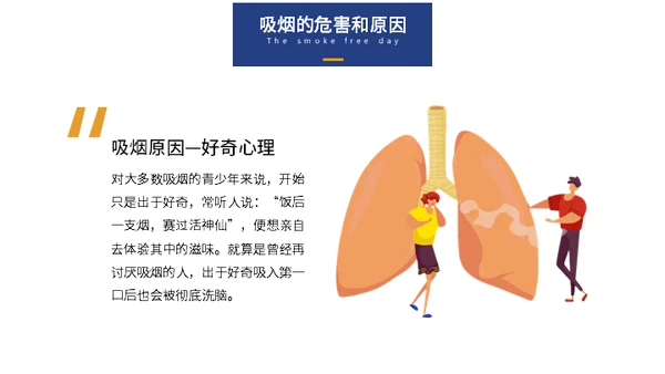世界无烟日戒烟通用PPT模板