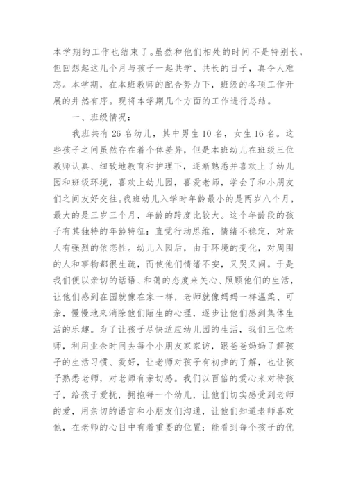 小班个人教育教学总结.docx