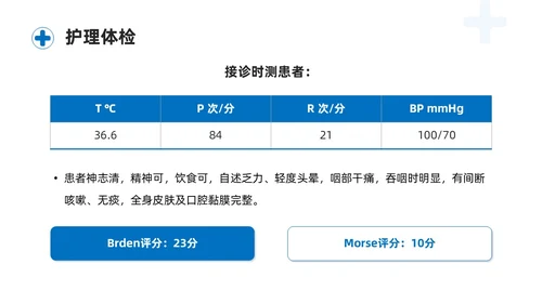 蓝色商务简约骨髓抑制的护理查房培训课件模板