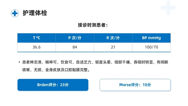 蓝色商务简约骨髓抑制的护理查房培训课件模板