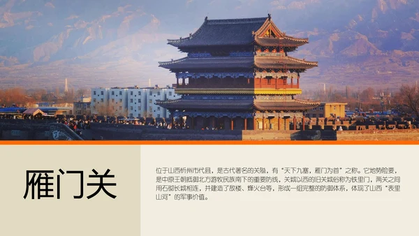 橙色拼贴风城市人文山西旅游攻略