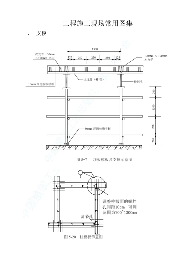 工程施工现场常用图集.docx