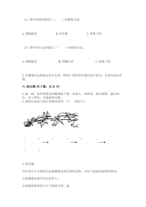教科版一年级上册科学期末测试卷【典型题】.docx