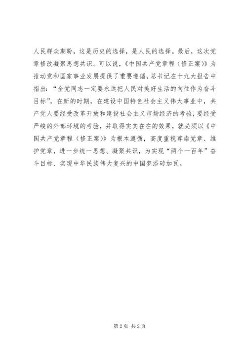 学习十九大新党章心得体会 (4).docx