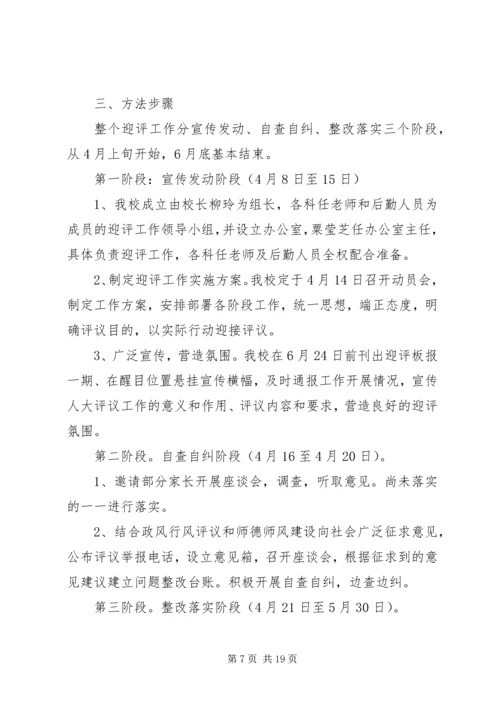 人大工作评议方案5则范文.docx