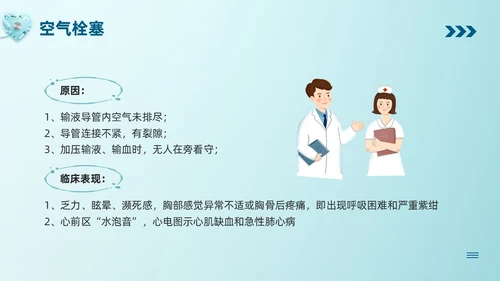 蓝色卡通静脉输液培训PPT模板宣传PPT动态PPT