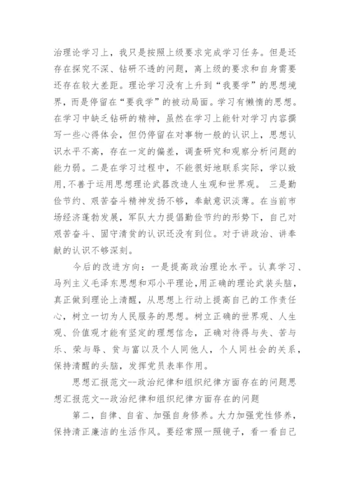 政治纪律上存在问题.docx