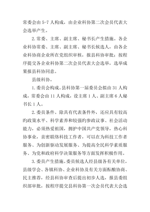 全县科协换届工作实施方案.docx