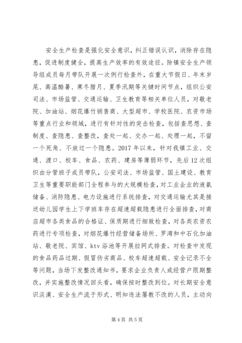 乡镇安全生产的工作总结.docx