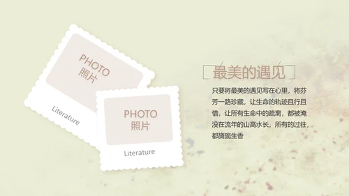 致青春剪影毕业季大学毕业纪念册相册动态PPT