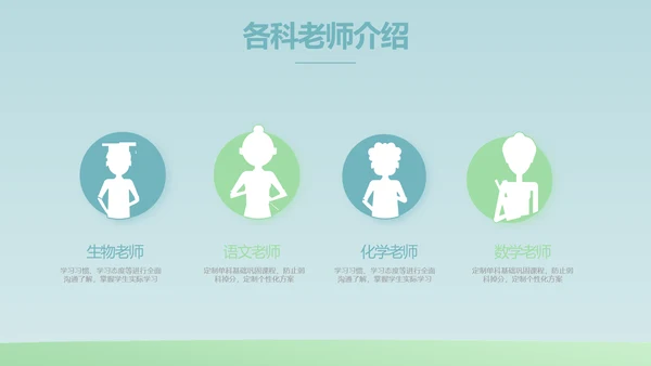 蓝色大气生物学主题班会PPT动态